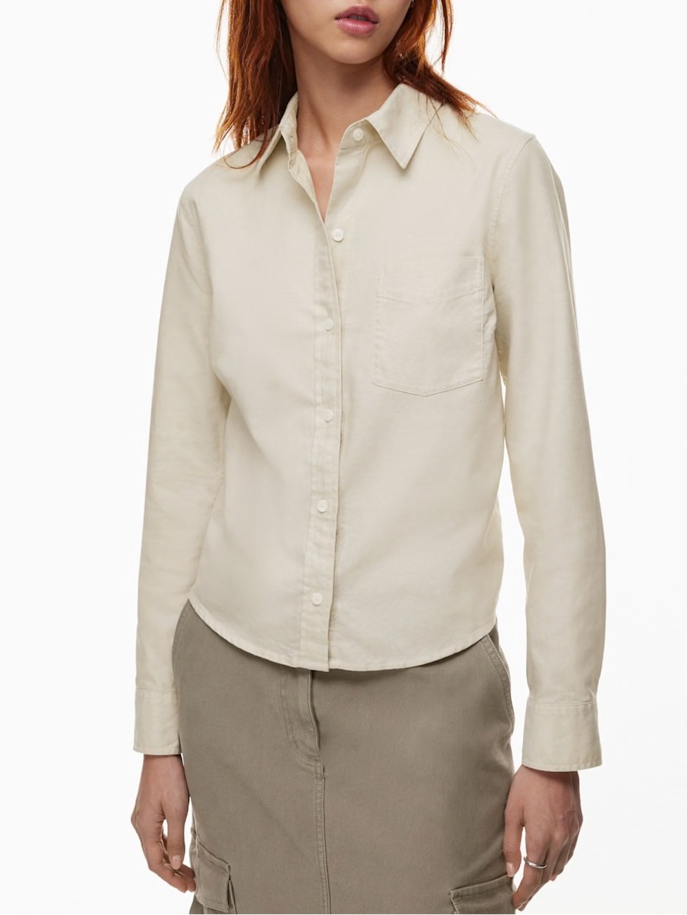 Aritzia Wilfred Free Helix oxford shirt XL classic button up timeless old money